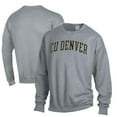 thumbnail image 1 of Men's ComfortWash Gray CU Denver Lynx Garment Dyed Fleece Crewneck Pullover Sweatshirt, 1 of 3