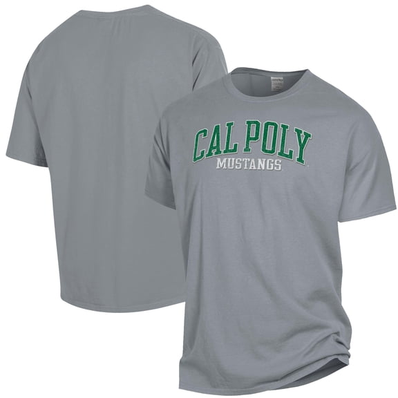 Men's ComfortWash Gray Cal Poly Mustangs Garment Dyed T-Shirt
