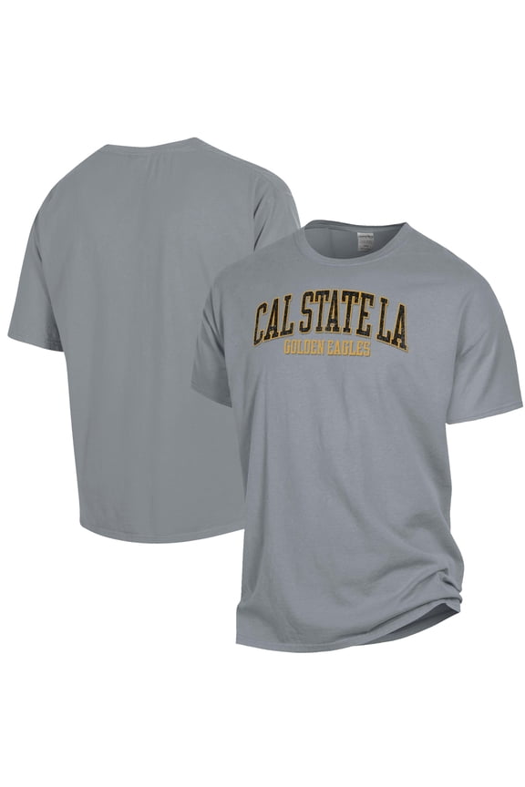 Men's ComfortWash Gray Cal State L.A. Golden Eagles Garment Dyed T-Shirt