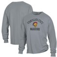 thumbnail image 1 of Men's ComfortWash Gray Cal State Stanislaus Warriors Arch Logo Garment Dyed Long Sleeve T-Shirt, 1 of 3