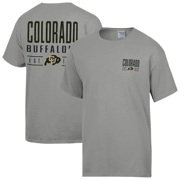 Men's ComfortWash Gray Colorado Buffaloes Big Name T-Shirt