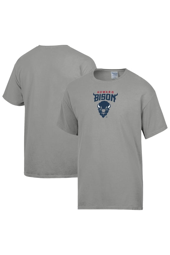 Men's ComfortWash Gray Howard Bison Flag T-Shirt