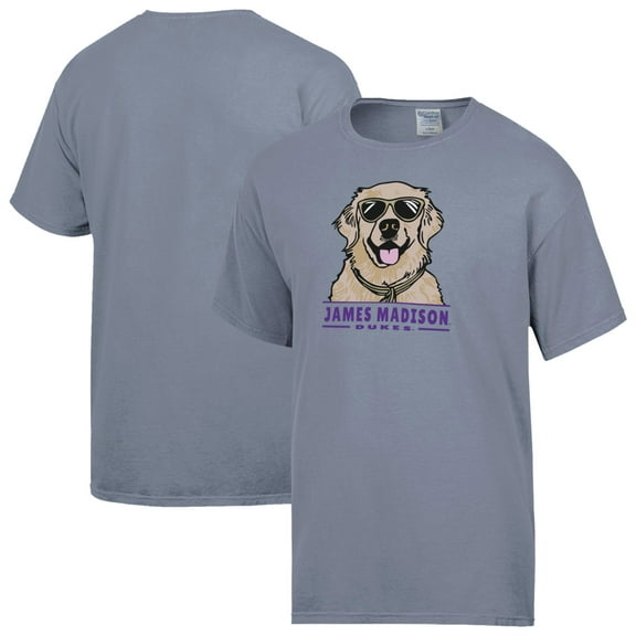 Men's ComfortWash Gray James Madison Dukes Dog T-Shirt