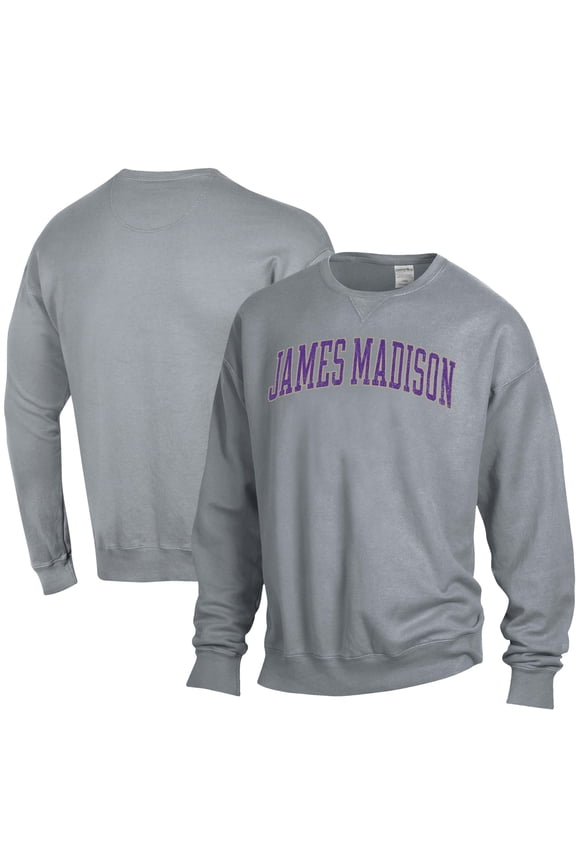 Men's ComfortWash Gray James Madison Dukes Garment Dyed Pullover Sweatshirt