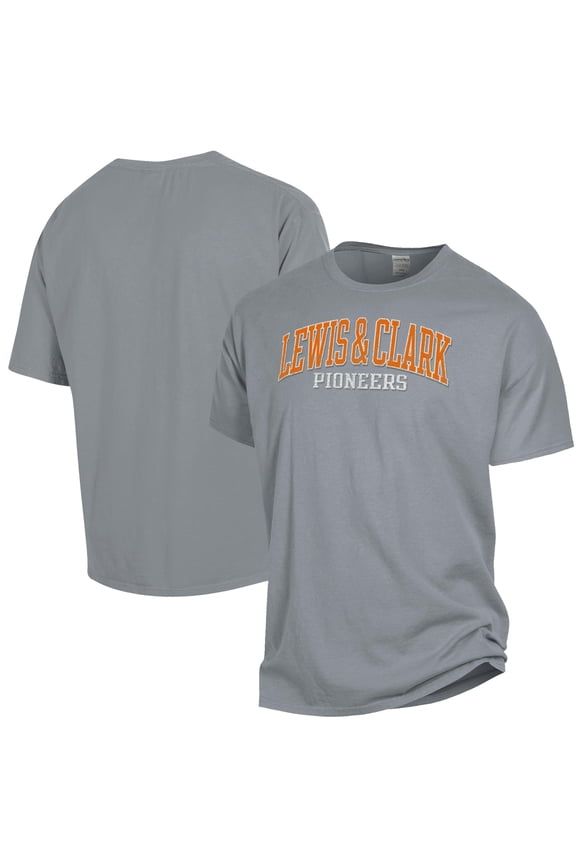Men's ComfortWash Gray Lewis & Clark College Pioneers Garment Dyed T-Shirt