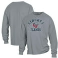 thumbnail image 1 of Men's ComfortWash Gray Liberty Flames Arch Logo Garment Dyed Long Sleeve T-Shirt, 1 of 3