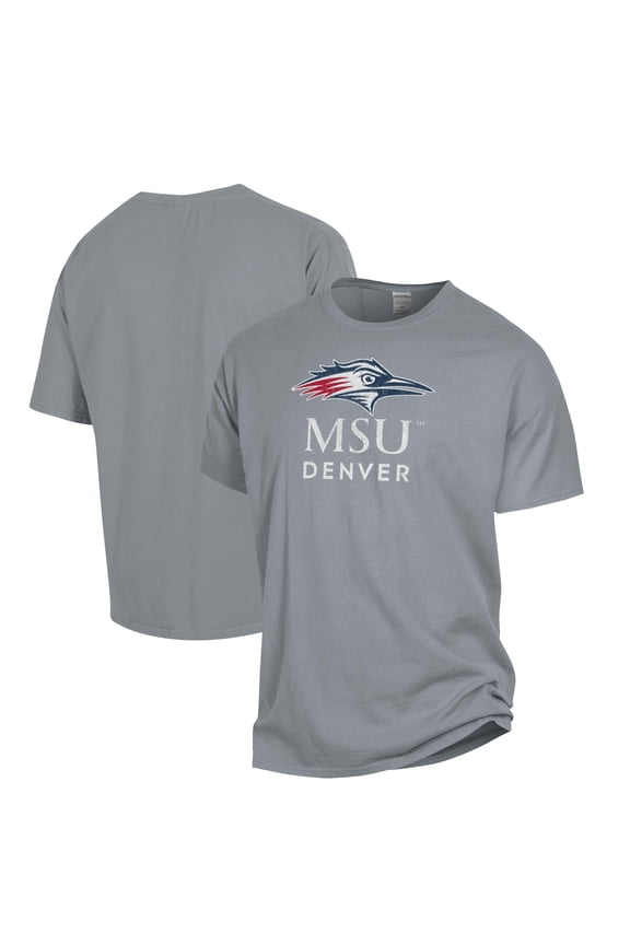 Men's ComfortWash Gray MSU Denver Roadrunners Garment Washed T-Shirt