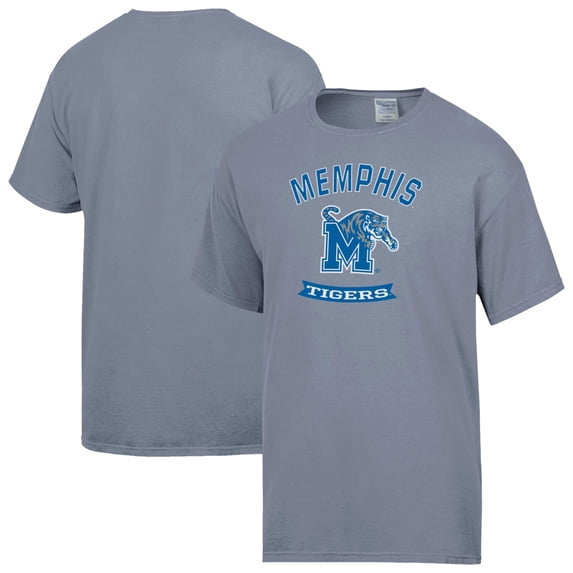 Men's ComfortWash Gray Memphis Tigers Banner T-Shirt