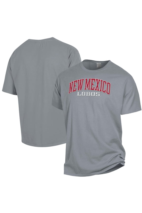 Men's ComfortWash Gray New Mexico Lobos Garment Dyed T-Shirt