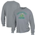 thumbnail image 1 of Men's ComfortWash Gray Norfolk State Spartans Arch Logo Garment Dyed Long Sleeve T-Shirt, 1 of 3