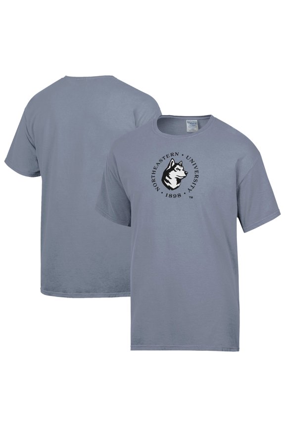 Men's ComfortWash Gray Northeastern Huskies T-Shirt