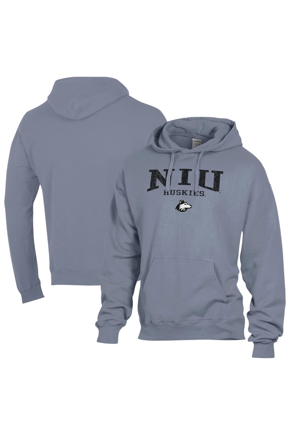 Men's ComfortWash Gray Northern Illinois Huskies Fleece Hoodie