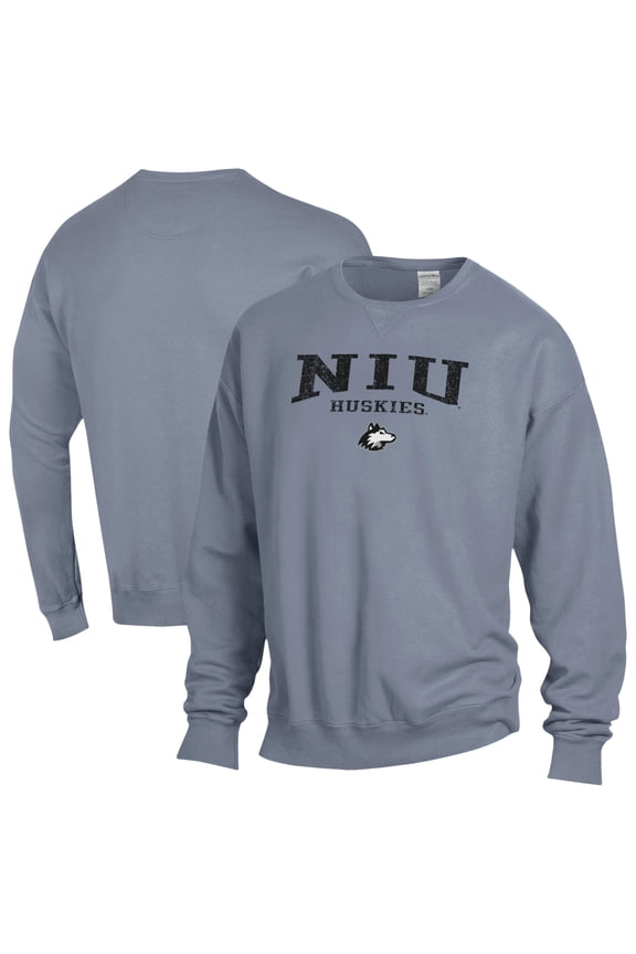 Men's ComfortWash Gray Northern Illinois Huskies Fleece Sweatshirt