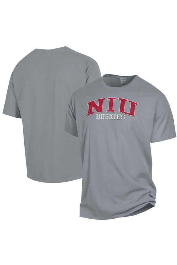 Men's ComfortWash Gray Northern Illinois Huskies Garment Dyed T-Shirt