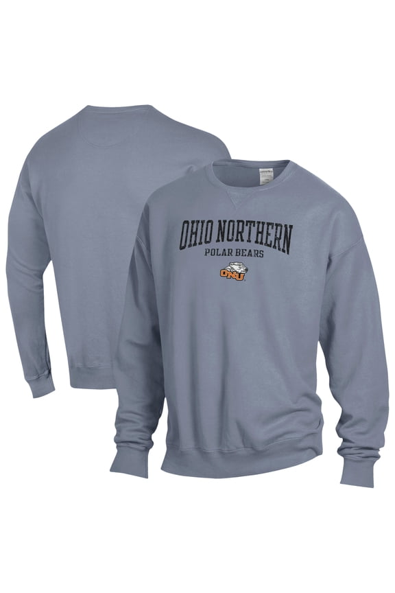 Men's ComfortWash  Gray Ohio Northern Polar Bears Fleece Sweatshirt