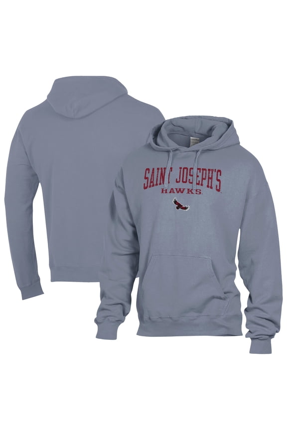 Men's ComfortWash Gray Saint Joseph's Hawks Fleece Hoodie