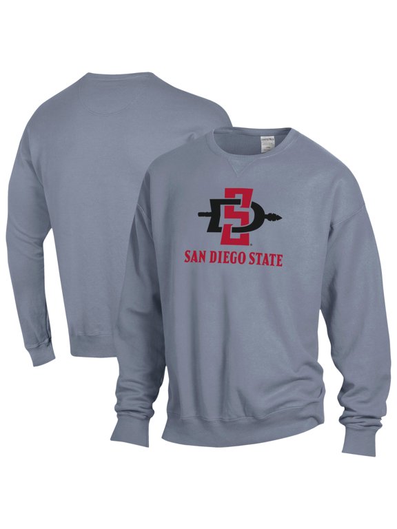 Men's ComfortWash Gray San Diego State Aztecs Fleece Sweatshirt