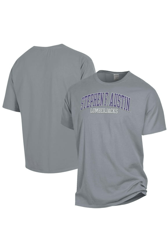 Men's ComfortWash Gray Stephen F Austin Lumberjacks Garment Dyed T-Shirt
