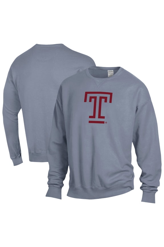 Men's ComfortWash  Gray Temple Owls Fleece Sweatshirt