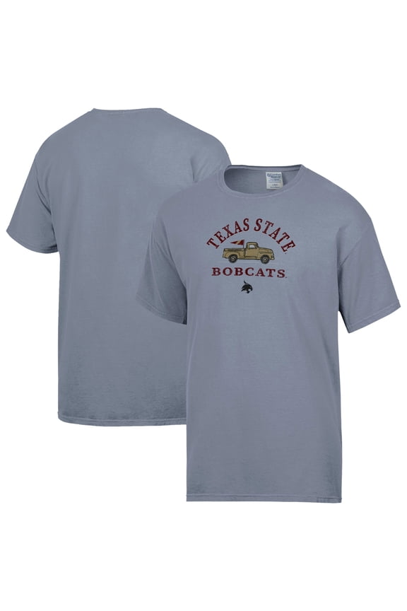 Men's ComfortWash Gray Texas State Bobcats Truck T-Shirt