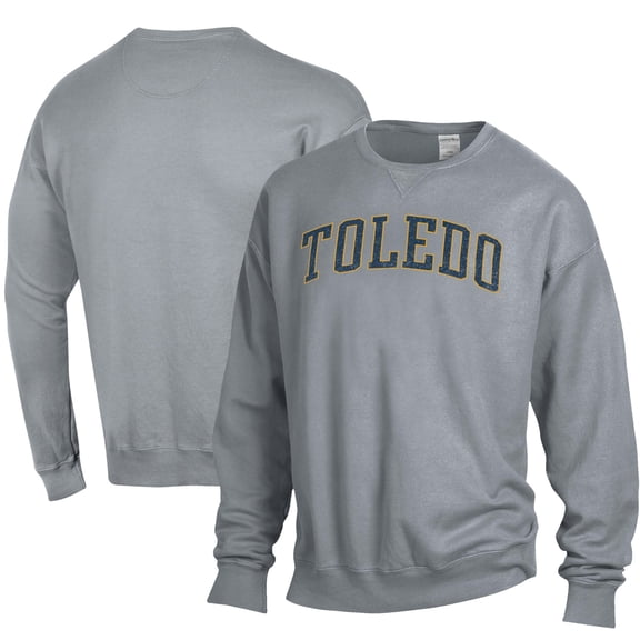 Men's ComfortWash Gray Toledo Rockets Garment Dyed Pullover Sweatshirt