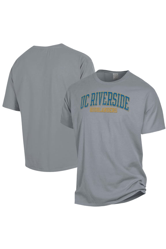 Men's ComfortWash Gray UC Riverside Highlanders Garment Dyed T-Shirt