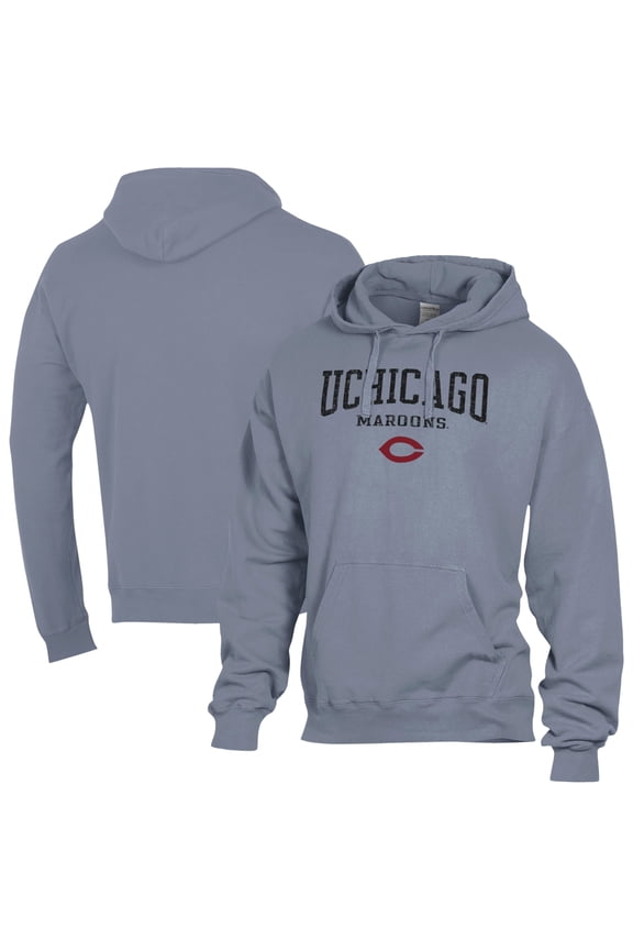 Men's ComfortWash  Gray UChicago Maroons Fleece Hoodie