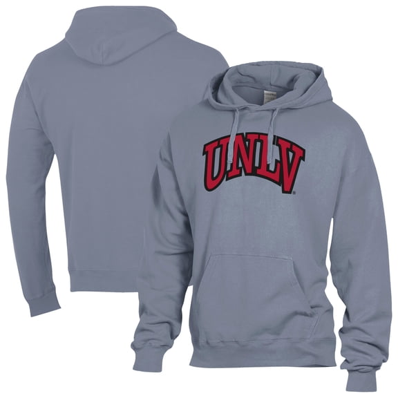 Men's ComfortWash  Gray UNLV Rebels Fleece Hoodie