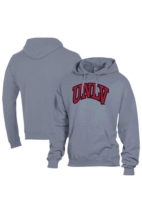 Men's ComfortWash  Gray UNLV Rebels Fleece Hoodie