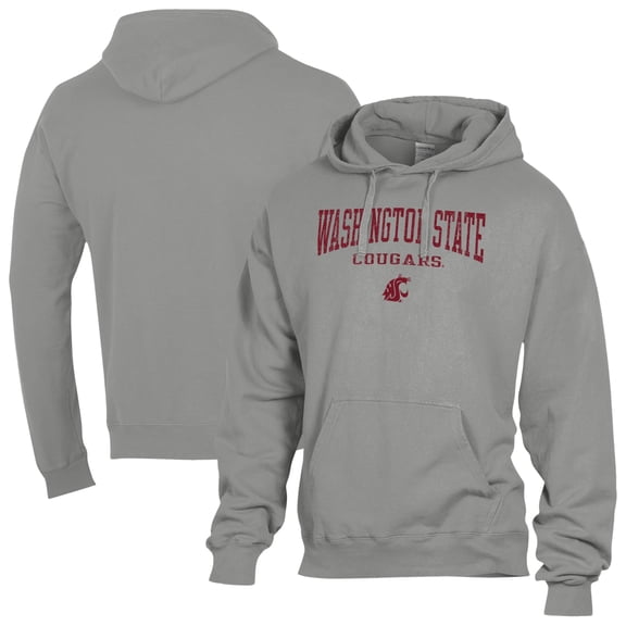 Men's ComfortWash  Gray Washington State Cougars Fleece Hoodie