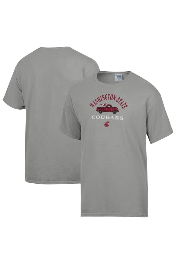 Men's ComfortWash Gray Washington State Cougars Truck T-Shirt