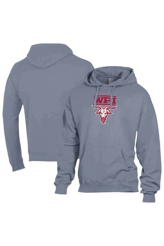 Men's ComfortWash Gray Worcester Polytechnic Institute Engineers Fleece Hoodie