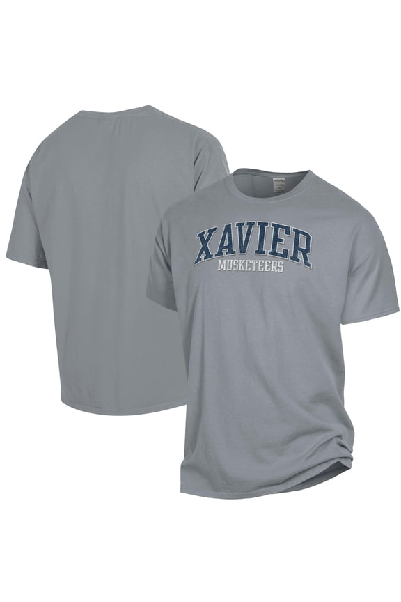 Men's ComfortWash Gray Xavier Musketeers Garment Dyed T-Shirt