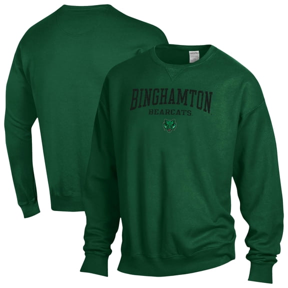 Men's ComfortWash Green Binghamton Bearcats Fleece Sweatshirt