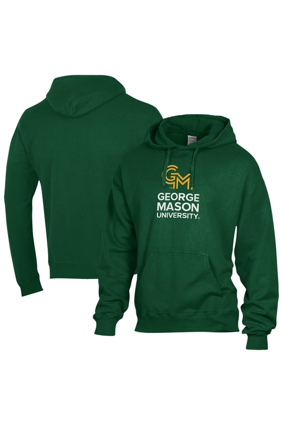 Men's ComfortWash Green George Mason Patriots Fleece Hoodie
