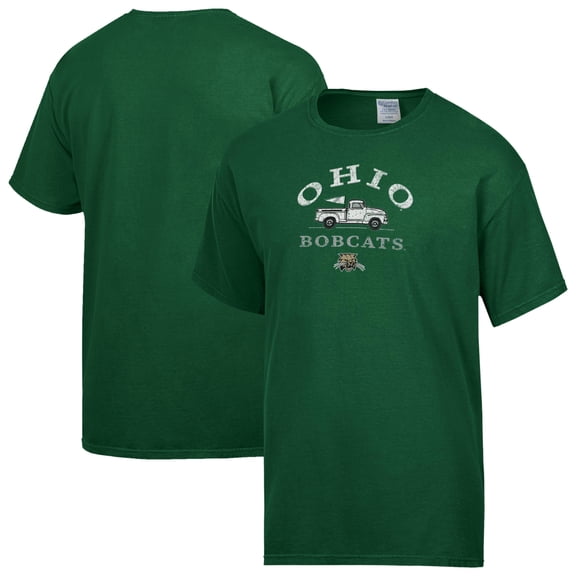 Men's ComfortWash Green Ohio Bobcats Truck T-Shirt