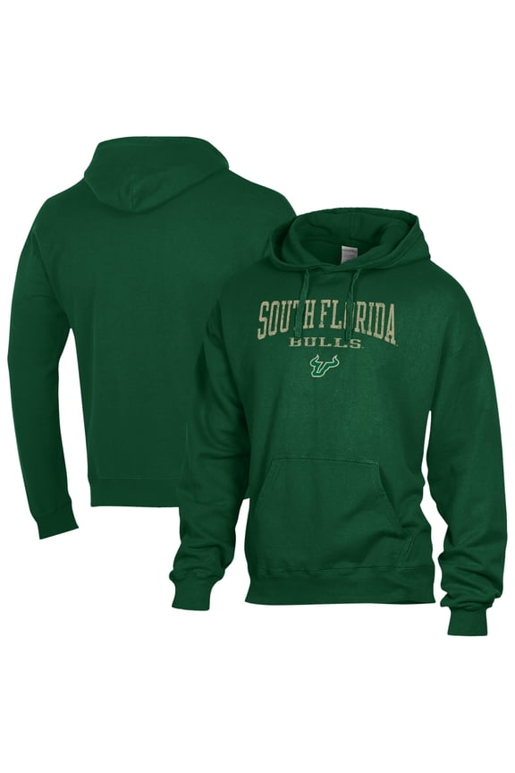 Men's ComfortWash  Green South Florida Bulls Fleece Hoodie