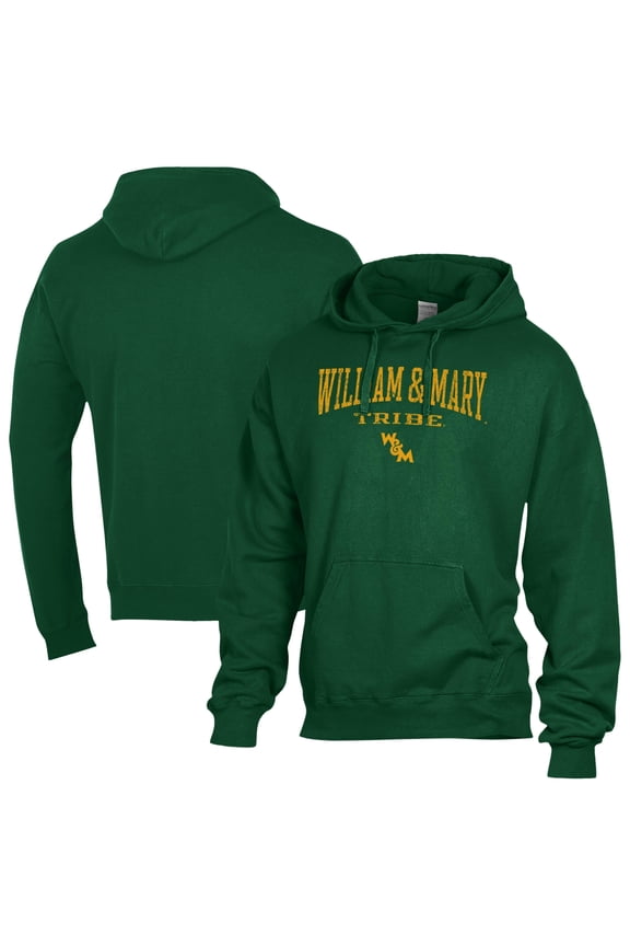 Men's ComfortWash Green William & Mary Tribe Fleece Hoodie
