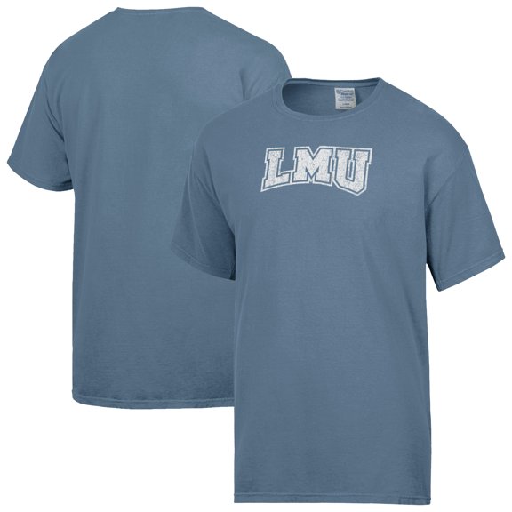 Men's-ComfortWash  Heather Blue Loyola Marymount Lions Distressed Arch T-Shirt