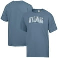 thumbnail image 1 of Men's-ComfortWash  Heather Blue Wyoming Cowboys Distressed Arch T-Shirt, 1 of 3