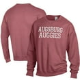 thumbnail image 1 of Men's ComfortWash Maroon Augsburg University Stack Garment Dyed Crewneck Pullover Sweatshirt, 1 of 3