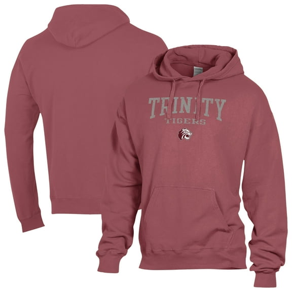 Men's ComfortWash  Maroon Trinity Tigers Fleece Hoodie