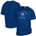 thumbnail image 1 of Men's ComfortWash Navy Citadel Bulldogs Arch Logo Garment Dyed T-Shirt, 1 of 3
