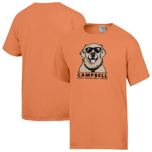 Men's ComfortWash Orange Campbell Fighting Camels Dog T-Shirt