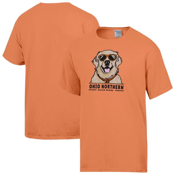 Men's ComfortWash Orange Ohio Northern Polar Bears Dog T-Shirt