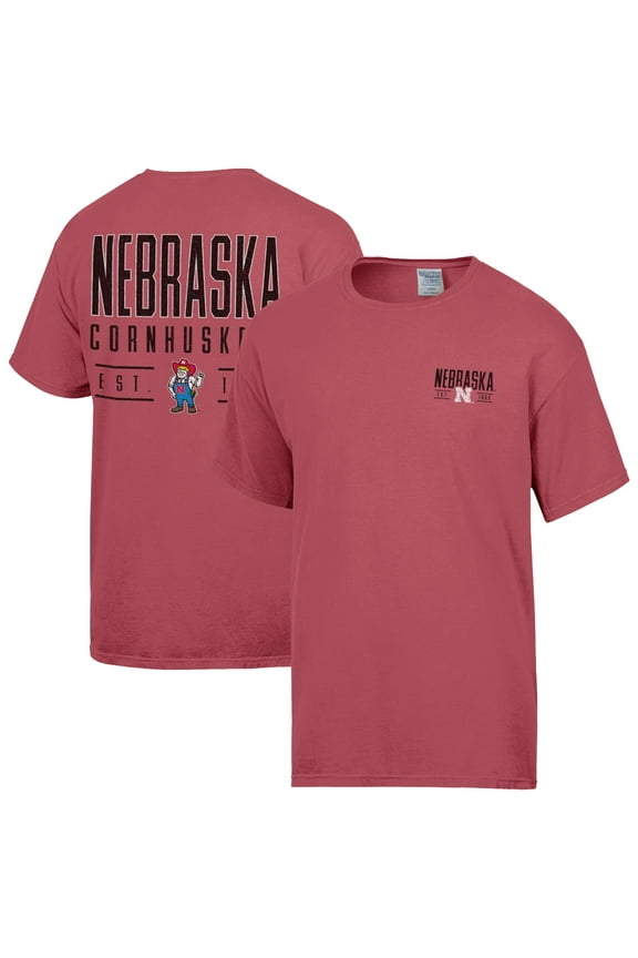 Men's ComfortWash  Red Nebraska Huskers Big Name T-Shirt