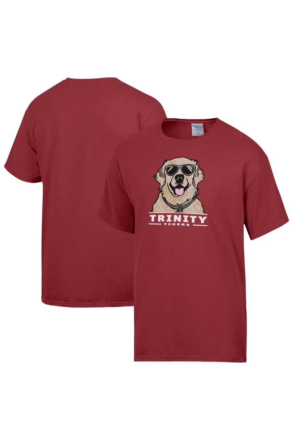Men's ComfortWash Red Trinity Tigers Dog T-Shirt