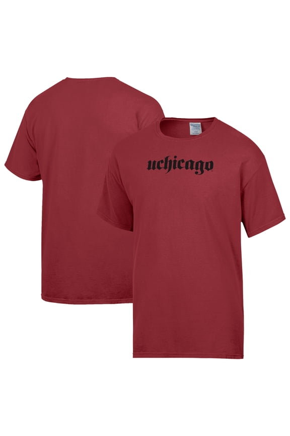 Men's ComfortWash Red UChicago Maroons T-Shirt