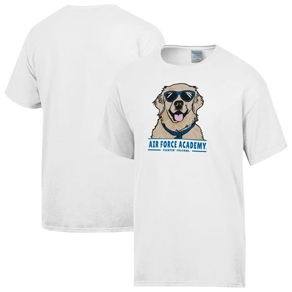 Men's ComfortWash White Air Force Falcons Dog T-Shirt
