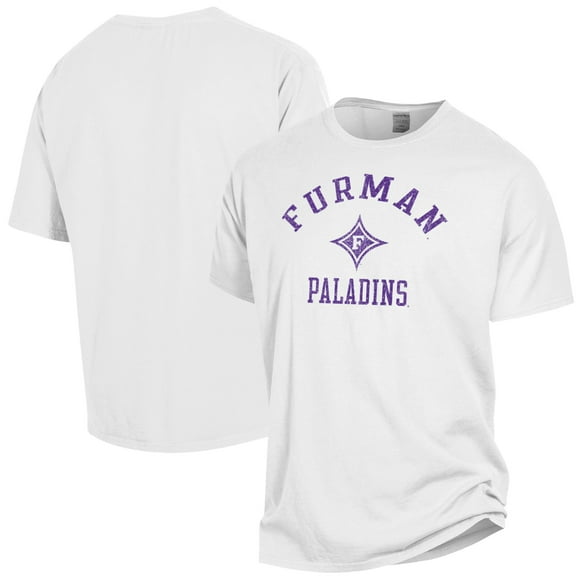 Men's ComfortWash White Furman Paladins Garment Dyed T-Shirt